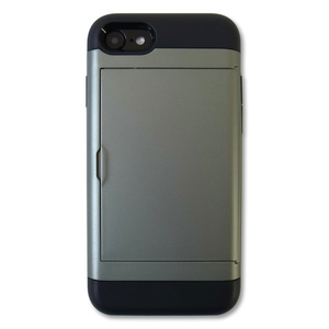 カード収納 iPhoneケース ダークグリーン iPhoneSE 第2世代 第3世代 iPhone7 iPhone8 対応 液晶フィルム付き