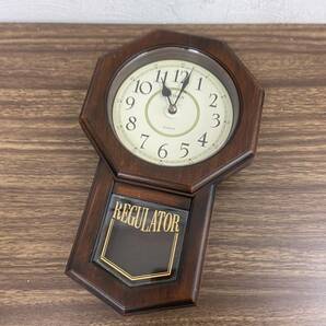 12715★リズム時計工業 CITIZEN REGULATOR シチズン 掛け時計 振子時計 柱時計の画像1
