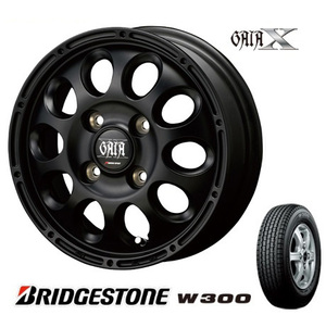 新品 ブリヂストン 12インチ W300 145/80R12 80/78N スタッドレス アルミ 4本セット 4.0J 4J +42 4/100 N-VAN ピクシスバン サンバーバン