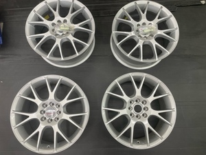 ホクトレーシング　ヒリュウ　4本セット　センターキャップ1個欠品　ゴムバルブサービス　7J+40　8H100/114.3　シビッククーペなど