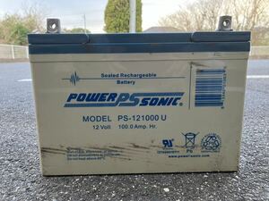 パワーソニック ディープサイクルバッテリーAGM PS-121000 POWER SONIC 100Ah 1 検索）life4po リン酸鉄　リチウムイオン　ポータブル電源