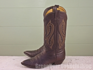 X792*USA made [NOCONA BOOTS] Vintage western boots is good taste tea Brown men's 7.5EEE 25.5cm