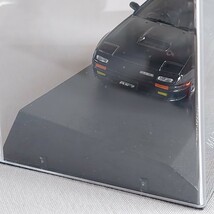 DISM ディズム 1/43 FC3S後期 マツダサバンナRX-7 GT-X ライトチューニング仕様 ブラック 峠 頭文字D ハチマルヒーロー ロータリーターボ_画像7