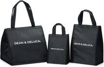 DEAN&DELUCA クーラーバッグ ブラックS 保冷バッグ ファスナー付き コンパクト お弁当 ランチバッグ_画像3
