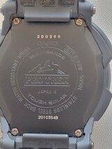 【稼働品】CASIO カシオPRO TREK プロトレックPRW-5050L TOUGH SOLARタフソーラー　ブラック　デジアナ中古腕時計_画像6