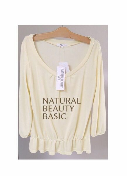 3/31まで価格 NATURAL BEAUTY BASIC カットソー 七ブラウス分袖