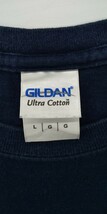 GILDAN 文字プリントTシャツ 紺色 【3030088】_画像5