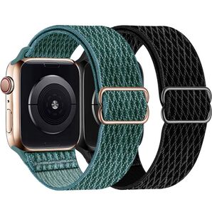 アップルウオッチバンド ナイロンスポーツバンド 38/40/41mm Apple Watchバンド 2本セット