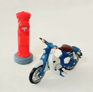  postage 200 jpy ~* nostalgia! Showa Retro . precise solid .![ Honda motor-bike bike s parka b& mail red post ] geo llama figure model Shokugan ga tea 