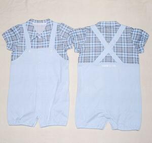  Comme Ca Ism 50/60 cotton 100% piling put on manner short sleeves two way blue 