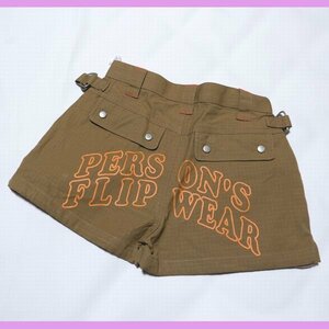 PERSONS FILP WEAR 140 hip Logo short pants hot pants khaki 