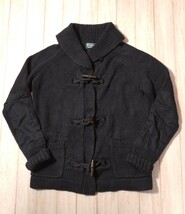 ラルフローレン リネン×コットン ショールカラー ニットジャケット カーディガン セーター ネイビー 検索 RRL ポロカントリー 90s 古着_画像1