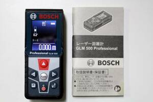 ①BOSCHボッシュ◆GLM500◆Professionalプロフェッショナル◆2019年製◆レーザー距離計◆取説 付◆通電確認OK