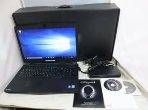 38DELLデル/Alienware17/P18E/Win10pro/2013年製/Core i7-4900MQメモリ32GB/HDD922GB/GTX780M/元箱/取説/電源コード/ディスク付/通電OK