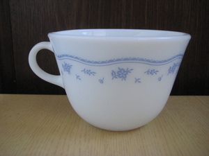 * beautiful goods Old Pyrex cup mug mo- person g blue 