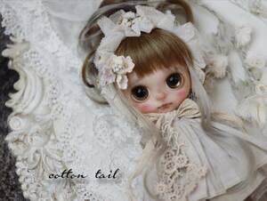 ◆ Cotton Tail ◆ 　　antique flowerちゃん　　カスタムポップマートブライス