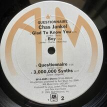12inch CHAS JANKEL / QUESTIONNAIRE_画像8