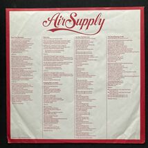 LP AIR SUPPLY / THE ONE THAT YOU LOVE_画像8