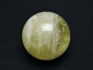 誠安◆天然石最高級品シトリン水晶丸玉 31mm [T318-5498]