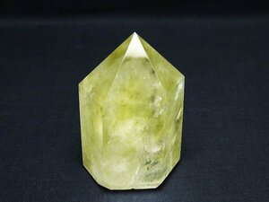 誠安◆天然石高級品シトリン水晶六角柱[T61-13598]
