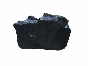 誠安◆天然石高級品北海道上ノ国町産 ブラックシリカ原石[T694-4360]