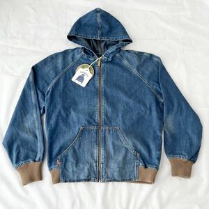 新品 未使用品 LEVI'S フルジップ デニム パーカー オレンジタブ TALONジッパー 70s 復刻 M リーバイス LVC ビンテージ vintage アーカイブ