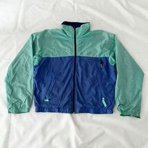 90s Patagonia フェザーウェイトジャケット M リップストップ ナイロン ターコイズ （ ビンテージ 90年代 パタゴニア フリース ライナー80s_画像1