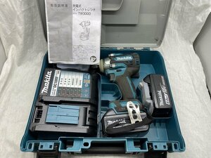 ■綺麗【makita マキタ 充電式インパクトレンチ TW300DRGX バッテリBL1860B×2本・充電器DC18RF・ケース付 パワフル締付】SH-17974