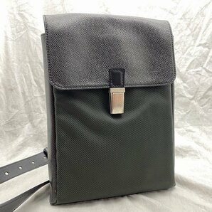 ■綺麗【LOUIS VUITTON ルイヴィトン タイガ・レザー ナイロン M30892 サラトヴPM アルドワーズ 斜め掛け ショルダーバッグ】HO-9043の画像1