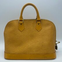 ω希少【LOUISVUITTON ルイヴィトン アルマPM M52149 エピ タッシリイエロー 黄色 ハンドバッグ ヴィンテージ レディース】KH11186_画像2