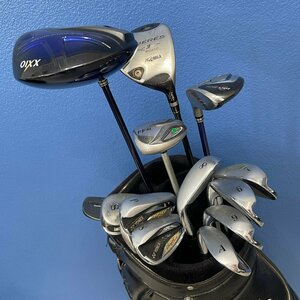 ωお得【マンシングウェア キャリーバッグ ゴルフクラブセット ドライバー アイアン パター 大量まとめ Golf ヨネックス XXIO】KH11317