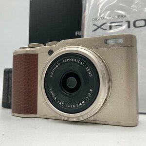 α美品【 FUJIFILM 富士フイルム デジタルカメラ XF10 シャンパンゴールドダイヤル タッチパネル 軽量 ズームレンズ デジカメ】TK1895