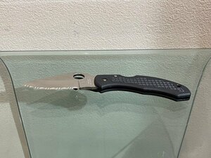 ★未使用保管品！【スパイダルコ SPYDERCO AUS-8 SEKI-CITY JAPAN STAINLESS フォールディングナイフ 折り畳みナイフ アウトドア】NA00669