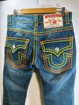 美品 トゥルーレリジョン TRUE RELIGION デニムパンツ BILLY SUPER T ROW32 SEAT32_画像4