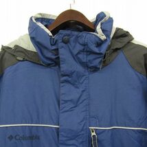 サイズ XXL columbia マウンテン パーカー ジャケット 中綿 ブルー コロンビア 古着 ビンテージ 3F0307_画像5