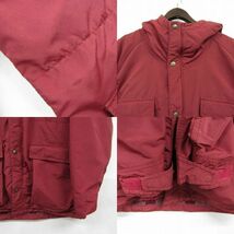 80s ★USA製★ サイズ L L.L.Bean マウンテン パーカー ジャケット ボルドー系 エルエルビーン 古着 ビンテージ 3F0810_画像7