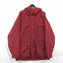 80s ★USA製★ サイズ L L.L.Bean マウンテン パーカー ジャケット ボルドー系 エルエルビーン 古着 ビンテージ 3F0810_画像1