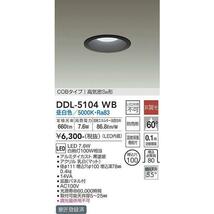 DAIKO 10台セット DDL-5104WB 防雨型 100W相当 100φ 昼白色_画像2