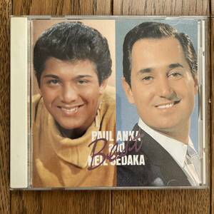 国内盤　CD PAUL ANKA and NEIL SEDAKA /BEST B23D-41062