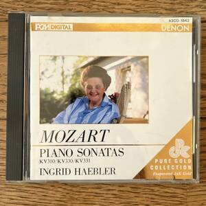 国内盤　CD Mozart* - Ingrid Haebler Piano Sonatas KV310/KV330/KV331 43CO-1843 GOLD