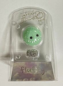 instinctoy FLUFFY Green 大久保博人 直筆サイン入り 未開封 インスティンクトイ ソフビ sofubi フィギュア POP MART アートトイ