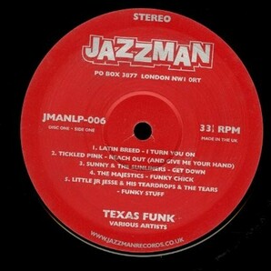 UKプレス2LP！V.A. / Texas Funk: Hard Texas Funk 1968-1975【Jazzman / JMANLP 006】2002年 Latin Breed, The Majestics ファンク ソウルの画像2