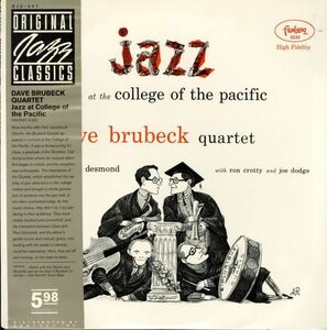 帯付き！USプレスLP！The Dave Brubeck Quartet / Jazz At College Of The Pacific 83年【Original Jazz Classics / OJC-047】Paul Desmond