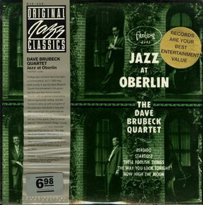 シュリンク付き！The Dave Brubeck Quartet / Jazz At Oberlin【Original Jazz Classics / OJC-046】デイヴ・ブルーベック Paul Desmond