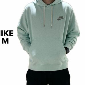 M 新品 NIKE ナイキ NSW リバイバル フリース プルオーバー L/S フーディ メンズ パーカー スウェット ブルー