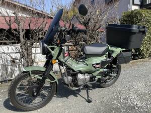 【神奈川発】実働車 ホンダ CT125 ハンターカブ 車体 JA55 走行1103km 4ストFI車4速 パールオーガニックグリーン 原付2種 125CC ABS付き