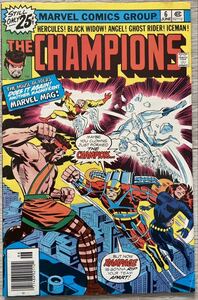 アメコミ Champions #6 スパイダーマン 1976年 marvel マーベル リーフ ヴィンテージ ヴェノム venom ironman アイアンマン アベンジャーズ