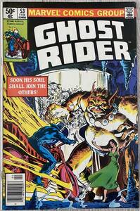  American Comics Ghost rider #53 Человек-паук 1980 год marvelma- bell leaf Vintage venomvenom за границей Ironman go -тактный rider 