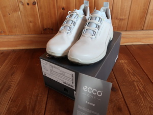 ecco [エコー] ゴルフシューズ バイオム ハイブリッド エイチフォー BIOM H4 メンズ WHITE/AIR 27.5 cm 3E (中古)