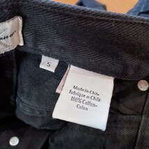 Calvin Klein カルバン・クライン ブラックジーンズ BLACKJEANS ボタンダウン 5サイズ 平置きウエスト 35　股下74　中古品512 コットン100%_画像10